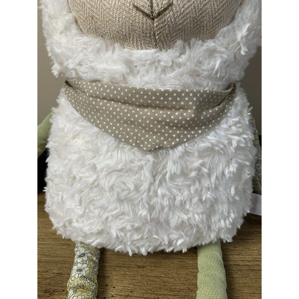 Pier 1 Imports Juniper Sheep Lamb Ivory Plush Pillow Stuffed Animal